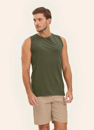 Diametro - Regata Meia Malha Masculina Verde - DIAMETRO