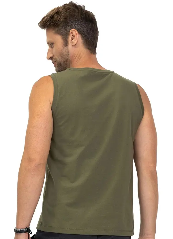 Diametro - Regata Meia Malha Masculina Verde 2