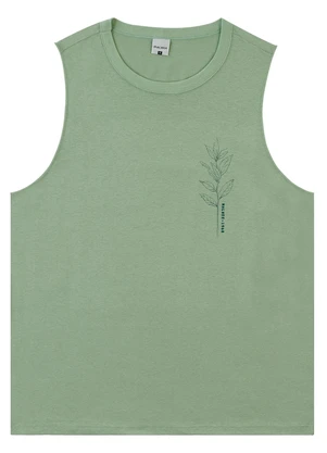 Malwee - Regata Ocimum B em Malha Linho Verde Menta - MALWEE