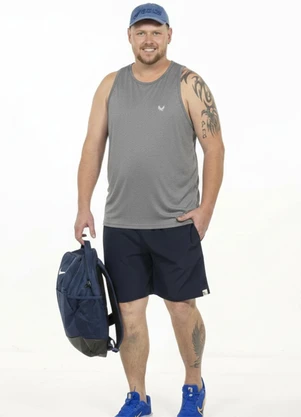 Decoy - Regata Plus Size com Estampa Cinza - DECOY