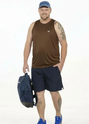 Decoy - Regata Plus Size com Estampa Marrom - DECOY