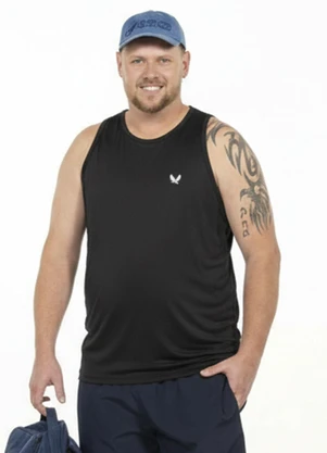 Decoy - Regata Plus Size com Estampa Preto - DECOY