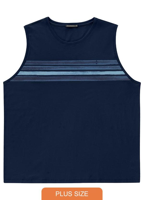 Diametro - Regata Plus Size Masculina Azul