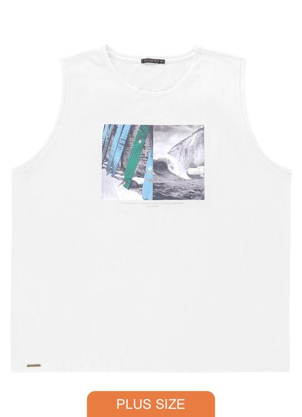 Diametro - Regata Plus Size Masculina Branco