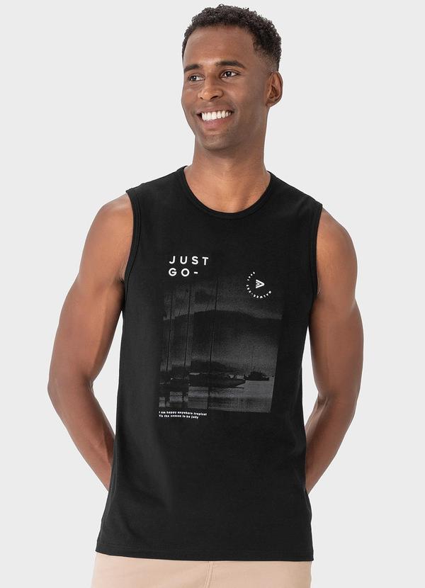 Malwee - Regata Preto Tradicional Just Go