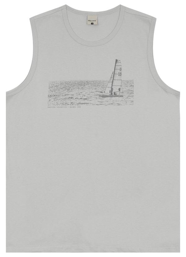 Malwee - Regata Regular Veleiro Cinza Claro
