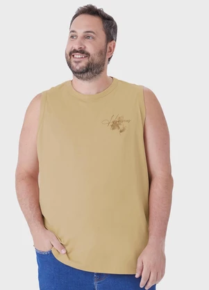 Malwee - Regata Tradicional Estampada PlusCáqui - MALWEE