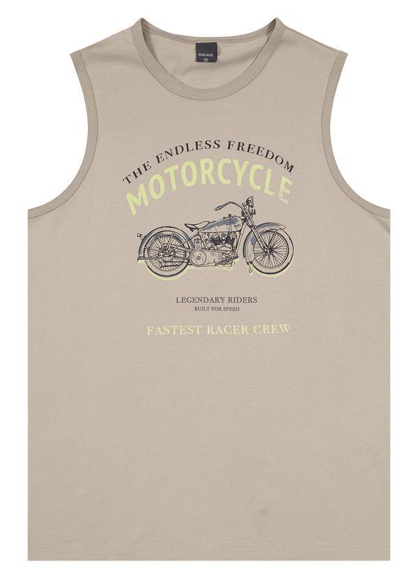 Malwee - Regata Tradicional Motorcycle Masculino Taupe