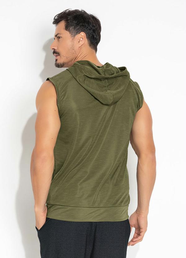 Moda Pop - Regata Verde com Abertura Frontal em Zíper 2