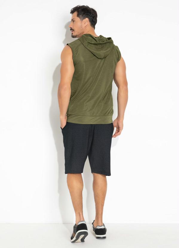 Moda Pop - Regata Verde com Abertura Frontal em Zíper 4