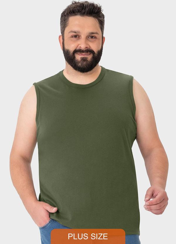 Malwee - Regata Verde Musgo Tradicional em Malha