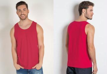 Regata Vermelha em Malha de Algodo