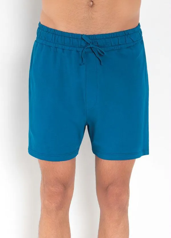 Multimarcas - Short Azul com Cós Ajustável e Bolsos