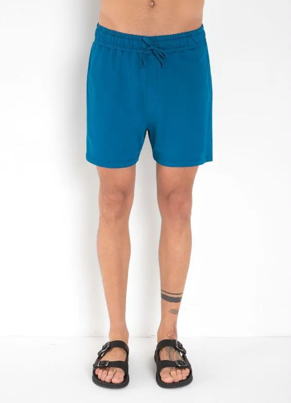 Multimarcas - Short Azul com Cós Ajustável e Bolsos 3