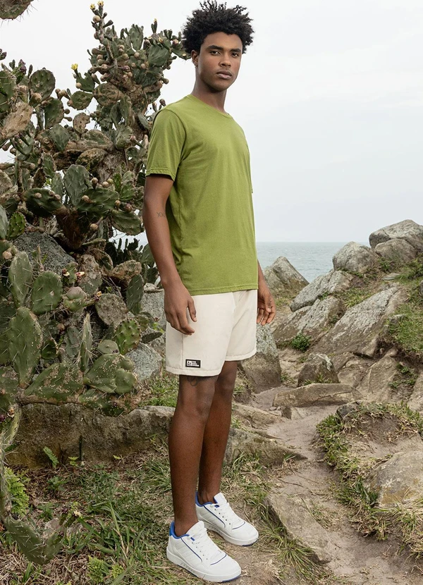 The Philippines - Short Masculino em Microfibra Bege 3