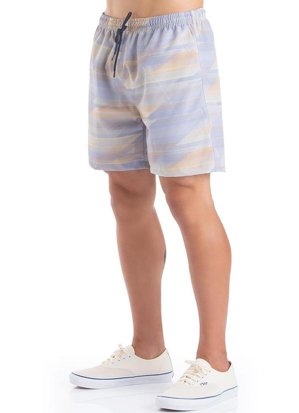 Biogás - Short Microfibra com Elastano Azul