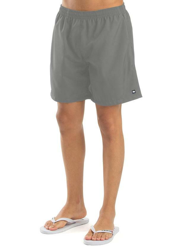 Biogás - Short Microfibra com Elastano Cinza
