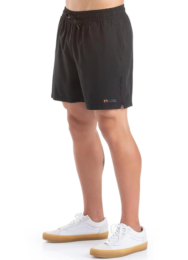 Biogás - Short Microfibra com Elastano Preto