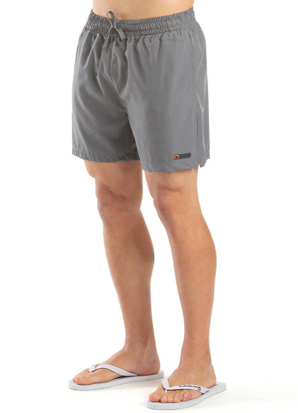 Biogás - Short Microfibra Importado Cinza