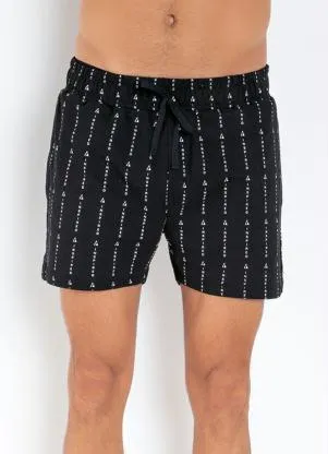 Multimarcas - Short Preto com Bolsos Funcionais - MULTIMARCAS