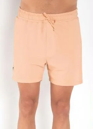 Multimarcas - Short Salmão com Cós Ajustável e Bolsos - MULTIMARCAS