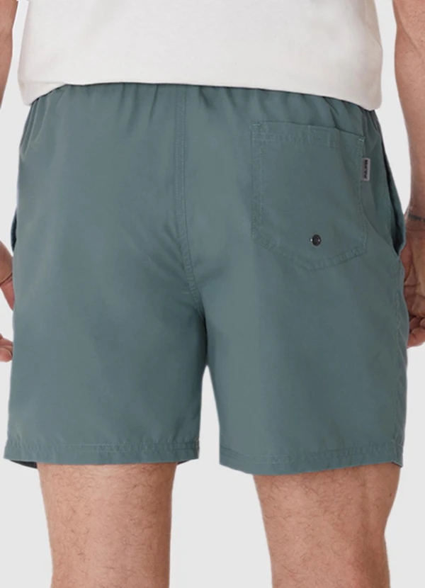 Malwee - Shorts Água com Bordado Verde Militar 2
