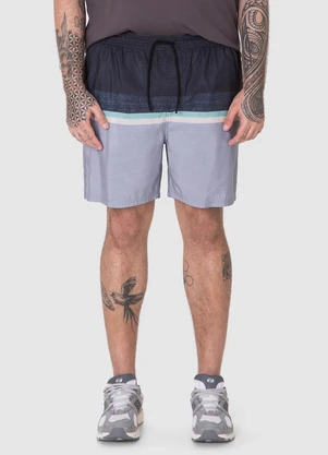 Malwee - Shorts em Tafetá PlusCinza Chumbo - MALWEE