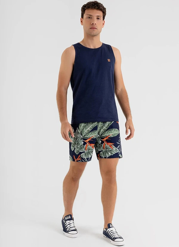 The Philippines - Shorts Masculino Microfibra Azul 3