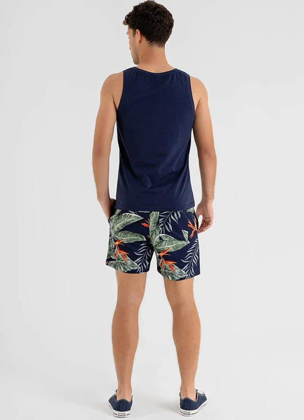 The Philippines - Shorts Masculino Microfibra Azul 4