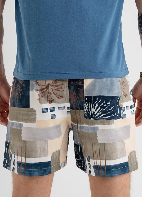 The Philippines - Shorts Masculino Microfibra Bege 2