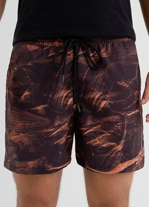 The Philippines - Shorts Masculino Microfibra Marrom - THE PHILIPPINES