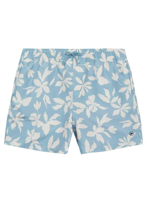 Malwee - Shorts Slim Folhagem Azul Claro - MALWEE
