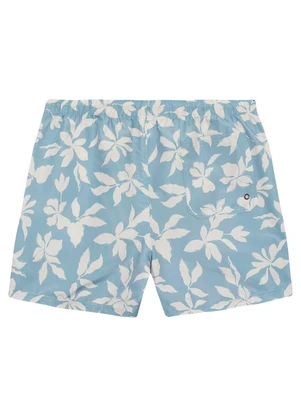 Malwee - Shorts Slim Folhagem Azul Claro - MALWEE
