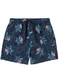 Malwee - Shorts Slim Tropical em Tafetá Azul Marinho - variação: Azul Marinho