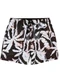 Malwee - Shorts Slim Tropical em Tafetá Azul Marinho - variação: Preto