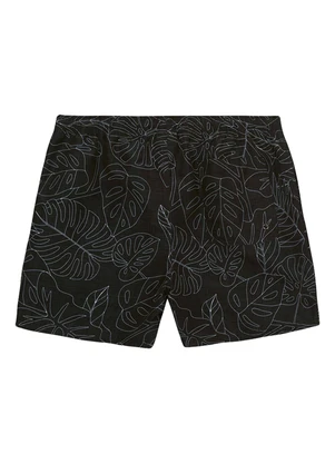Malwee - Shorts Slim Tropical Preto - MALWEE