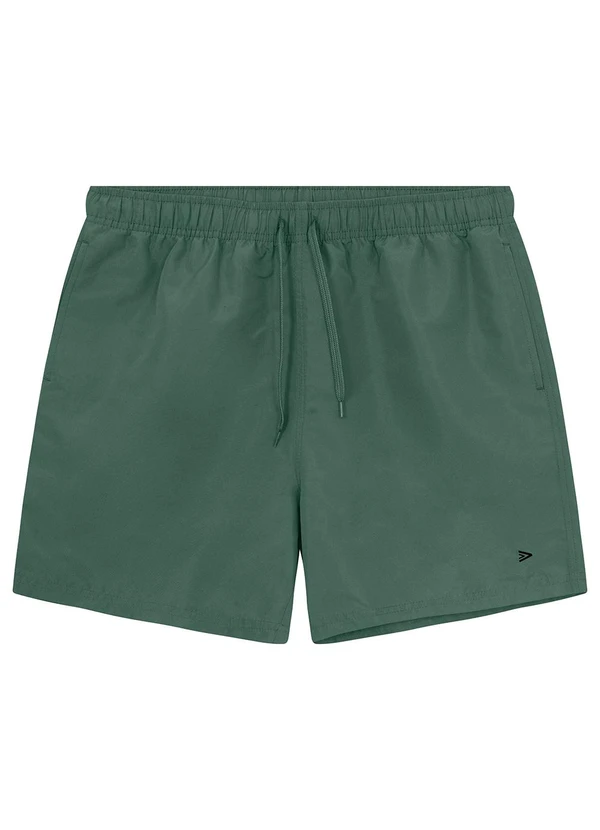 Malwee - Shorts Verde em Microfibra com Bordado 4