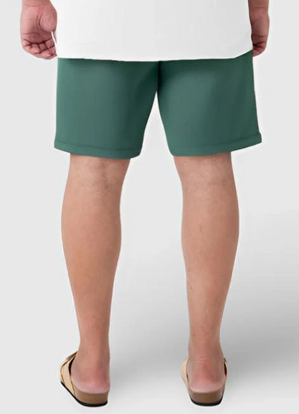 Malwee Plus - Shorts Verde Esmeralda Masculino Comfort 2