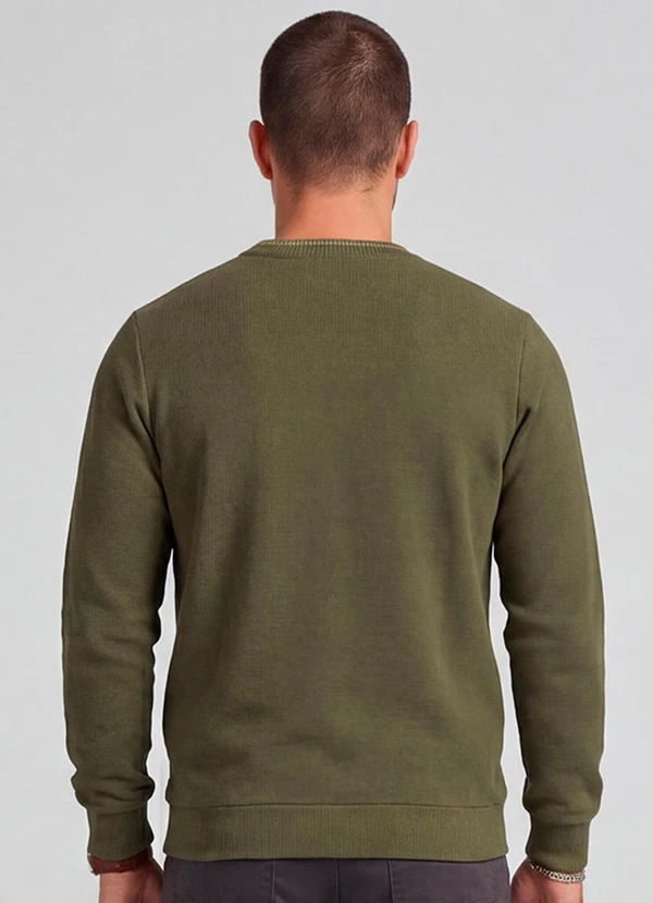 Diametro - Blusão Masculino em Moletom Gorgurinho Verde 2