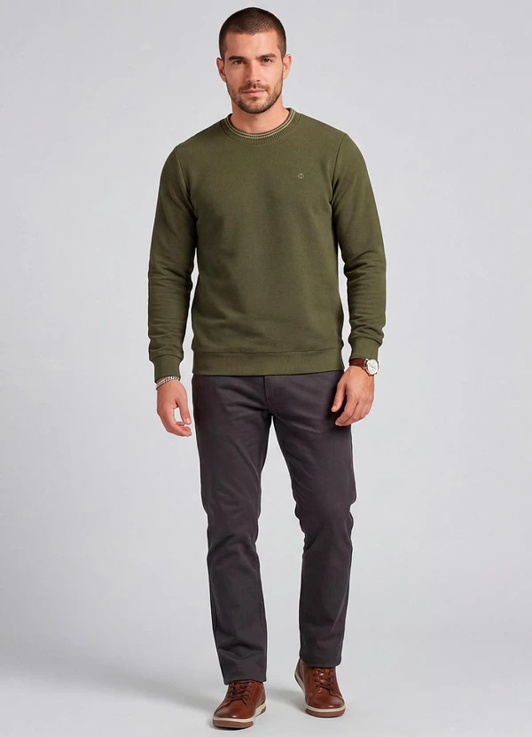 Diametro - Blusão Masculino em Moletom Gorgurinho Verde 3