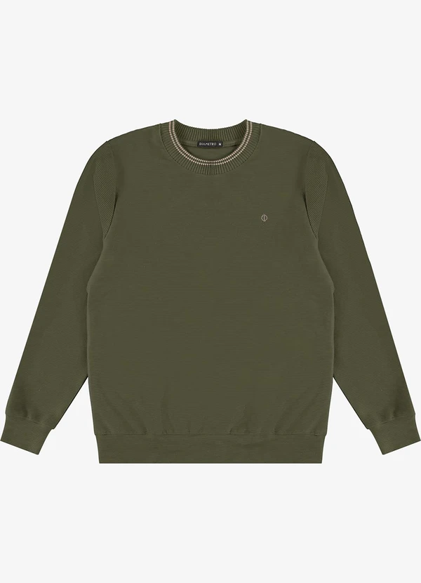 Diametro - Blusão Masculino em Moletom Gorgurinho Verde 4