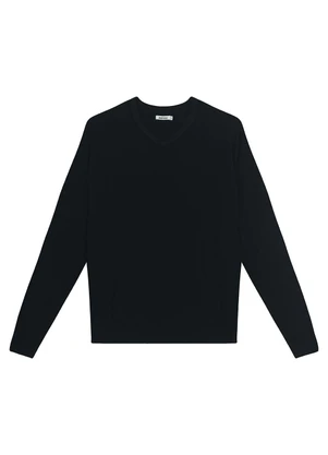 Malwee - Blusão Suéter em Tricot Preto - MALWEE