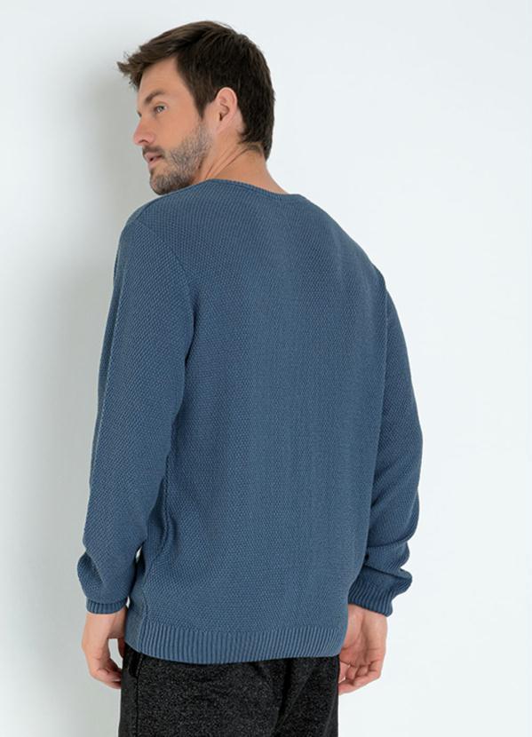 Actual - Suéter Azul com Mangas Longas 2