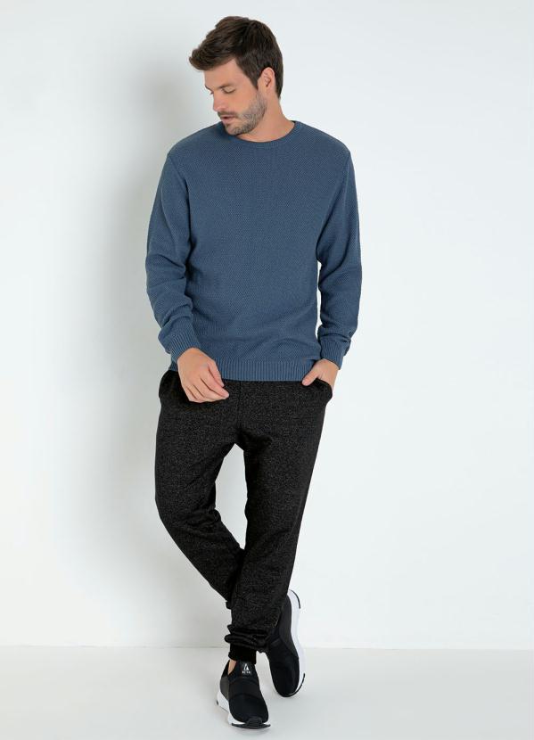 Actual - Suéter Azul com Mangas Longas 3