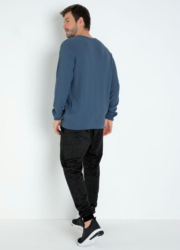 Actual - Suéter Azul com Mangas Longas 4