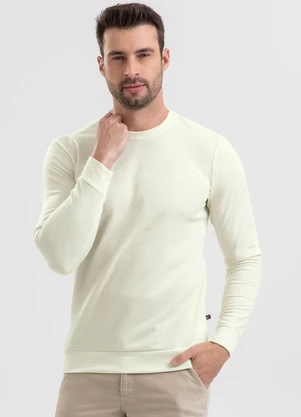 Exco - Suéter em Tecido Texturizado Off White - EXCO