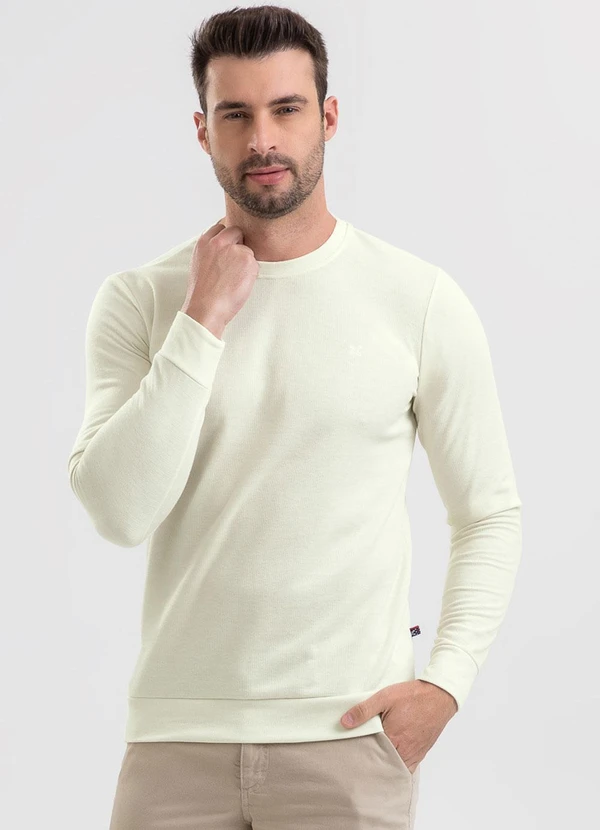 Exco - Suéter em Tecido Texturizado Off White