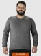 Malwee - Suéter em Tricô Masculino Plus Cinza - variação: Cinza
