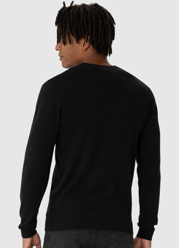 Malwee - Suéter em Tricô Masculino Preto 2