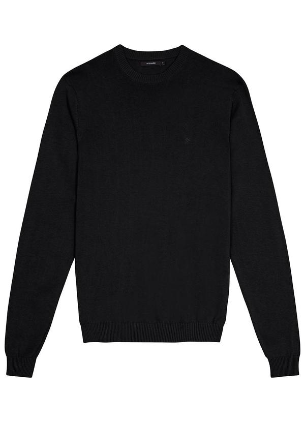 Malwee - Suéter em Tricô Masculino Preto 4